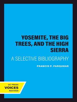 cover image of Yosemite, the Big Trees, and the High Sierra